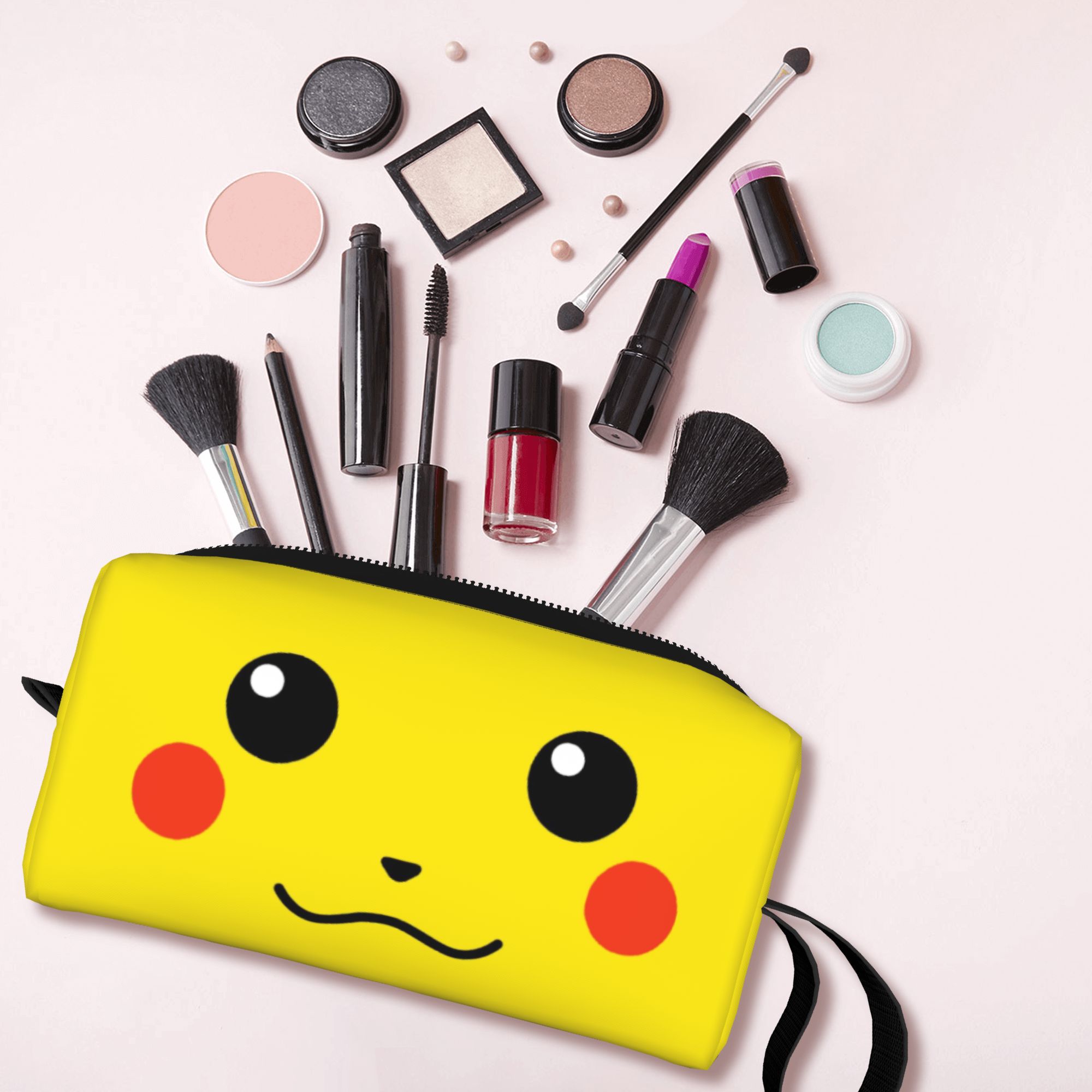 Beauty Makeup Kit Box - Özel Pokemoned P-Pikachus Kadınlar için Tuvalet