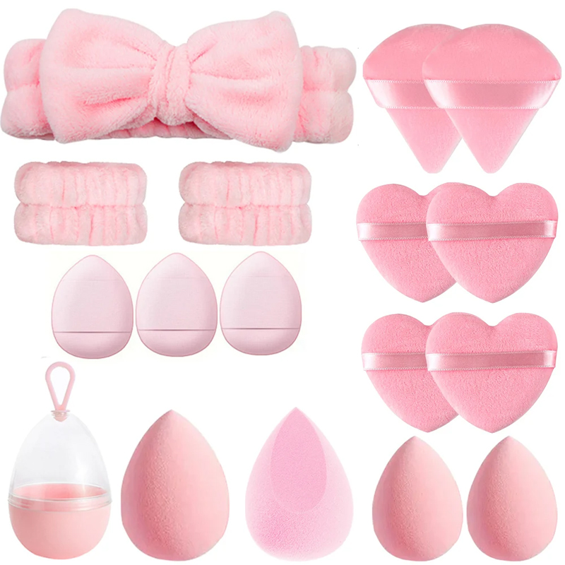 Beauty Makeup Tools Set - 17 adet makyaj süngeri Blender seti