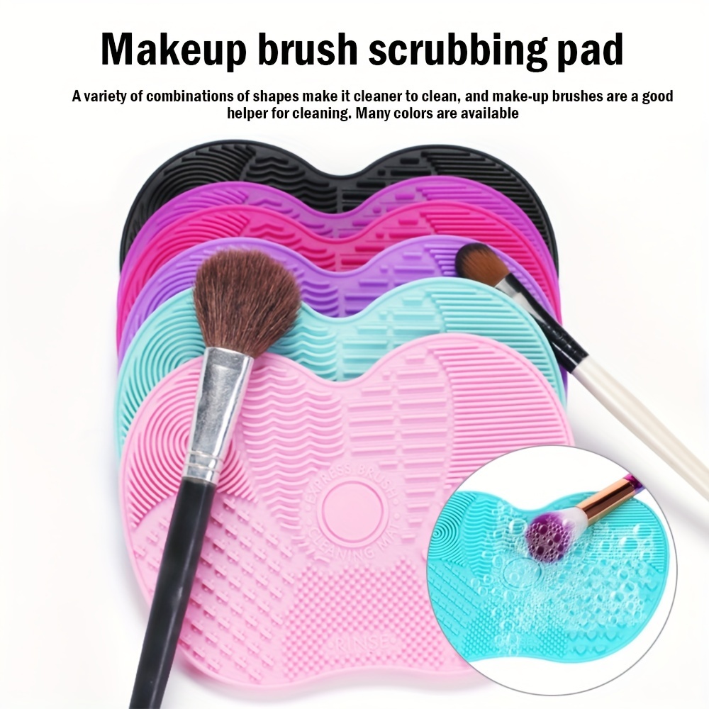 Makeup Brush Set - Elma Şekilli Silikon Makyaj Fırçası Temizleme