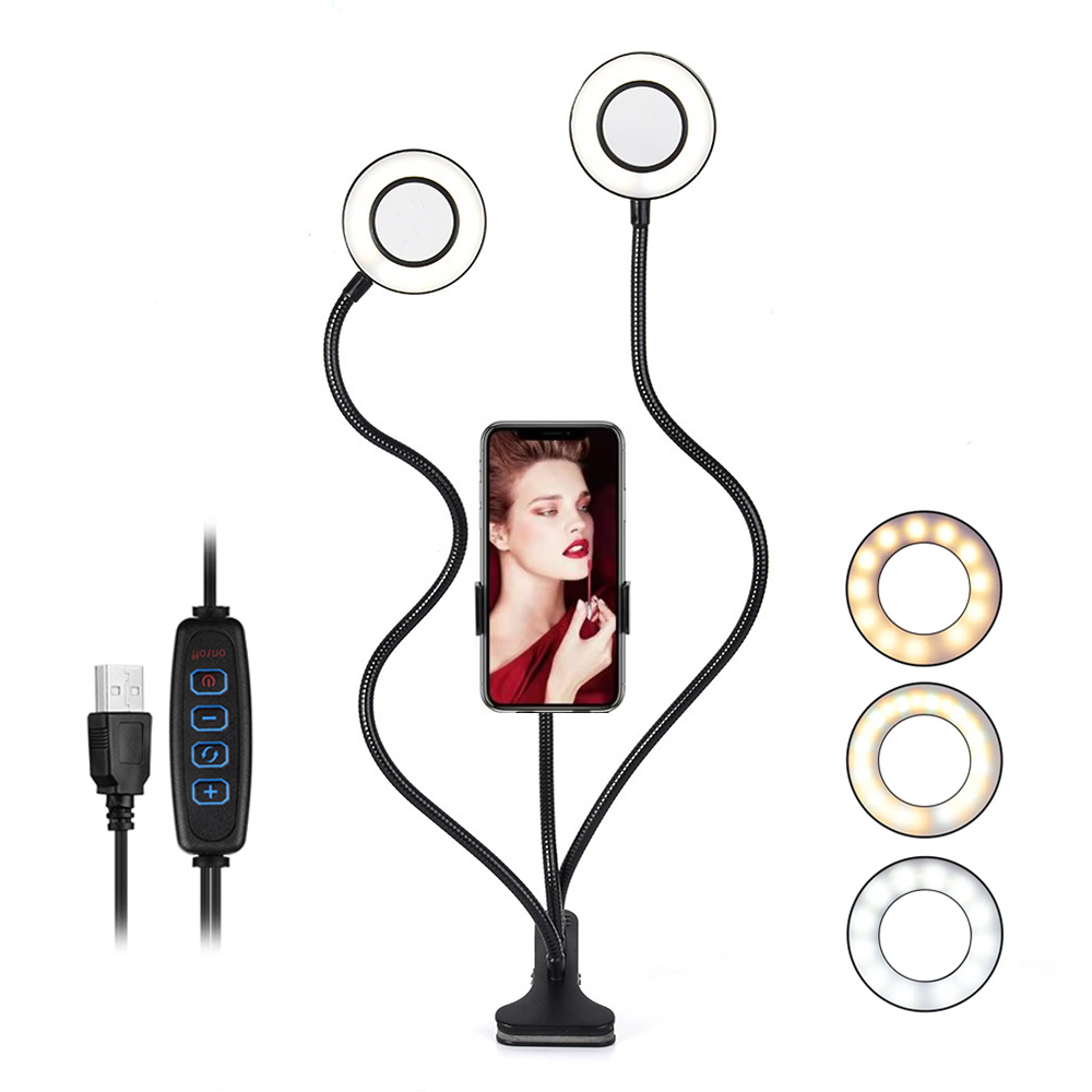 Led Ring Light - Çift Işıklar Led Halka Dolgu Işığı