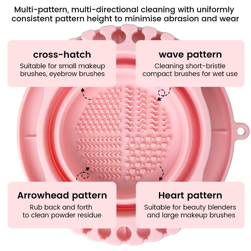 Makeup Brush Set - Silikon Malzeme Makyaj Fırçası Temizleme Kabı