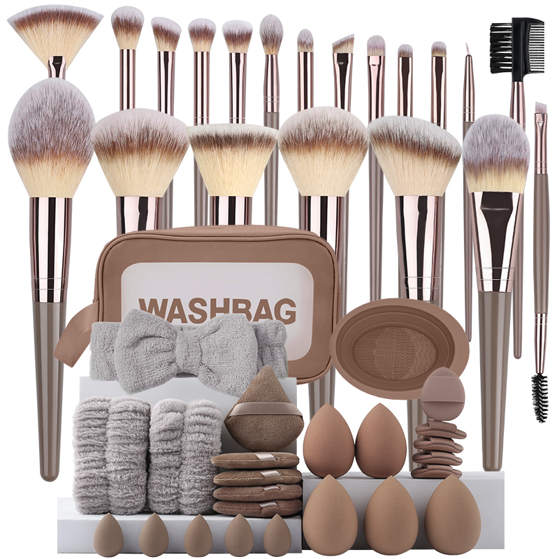 Huda Beauty Makeup Brush Set - Profesyonel 3-20 adet makyaj fırça seti