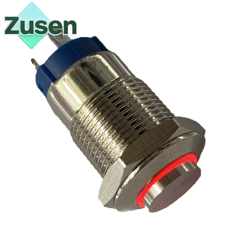 Led Ring Light - Zusen 12mm Metal Yüksek kafa basmalı