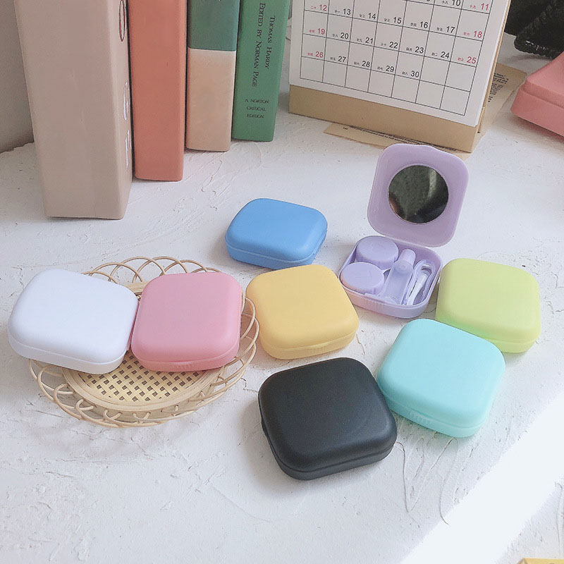 Beauty Makeup Kit Box - Mini kontakt Lens vaka cep taşınabilir