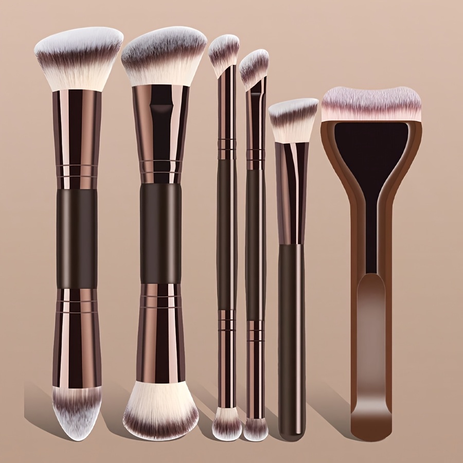 Huda Beauty Makeup Brush Set - Çift Uçlu Makyaj Fırça Seti, 6'lı,