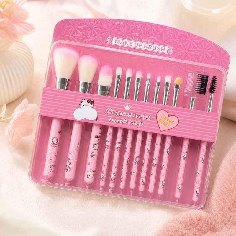 Hello Kitty 12 Parçalı Makyaj  - Huda Beauty Makeup Brush Set incelemesi ve fiyatı
