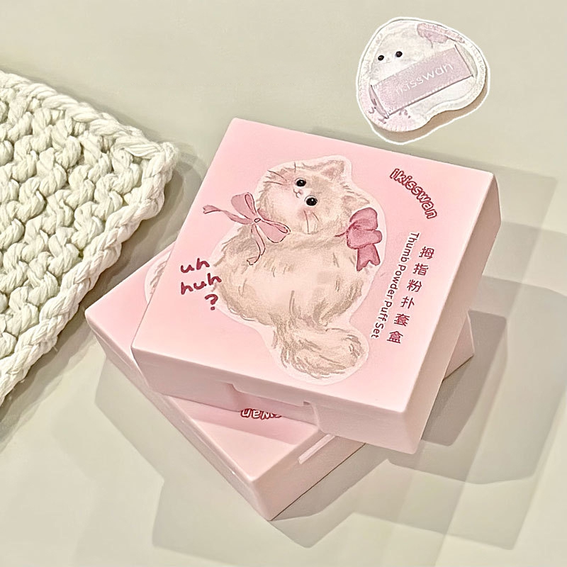 5 adet sevimli Mini parmak puf - Beauty Makeup Tools Set incelemesi ve fiyatı