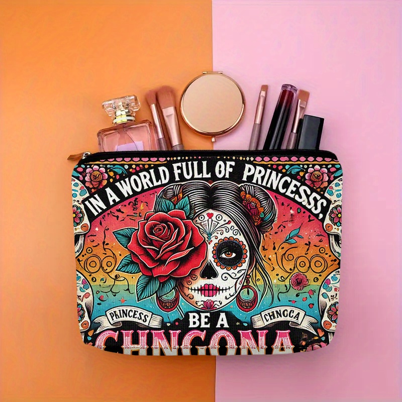 Bir çiçek ve kuru kafa desenli - Beauty Bag Makeup incelemesi ve fiyatı